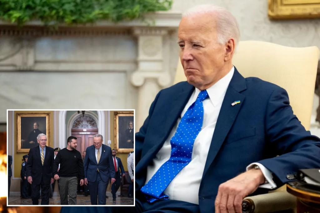 Biden argues itâs âclose to criminal neglectâ for Congress not to pass Ukraine aid bill